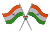 Indien Flaggen.