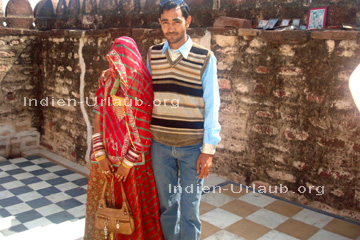 Indisches Ehepaar das sich in Indien gerne von uns fotografieren lässt.