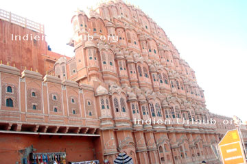 Jaipur, Hawa Mahal Palast.