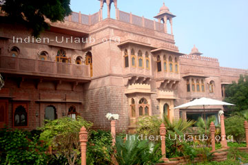 Haveli das in Jaisalmer zu einem Hotel umfunktioniert wurde.