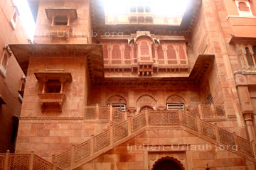Palast im Junagarh Fort in Bikaner, Rajasthan Indien.