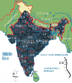 Kashmir-Karte-Übersicht