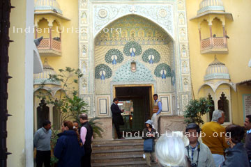 Palastbesichtigung in Rajasthan.