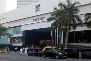 Eingang vom Oberoi Trident Hotel in Bombay, Maharashtra Indien.